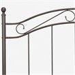 Pemberly Row Modern Full Queen Metal Spindle Headboard in Bronze