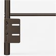 Pemberly Row Modern Full Queen Metal Spindle Headboard in Bronze