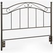 Pemberly Row Modern Full Queen Metal Spindle Headboard in Bronze