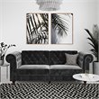 Pemberly Row Modern / Contemporary Tufted Sleeper Sofa in Gray