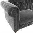 Pemberly Row Modern / Contemporary Tufted Sleeper Sofa in Gray
