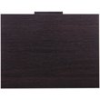 Pemberly Row Contemporary 3 Drawer Nightstand in Ebony and Chrome