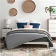 Pemberly Row Modern / Contemporary Full Platform Bed in White