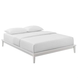 Pemberly Row Modern / Contemporary Full Platform Bed in White