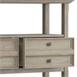 Pemberly Row Transitional Solid Wood Console Sofa Table - Distressed Gray