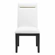 Pemberly Row Rubbed Charcoal 10-Piece Dining Set with White Side Chairs