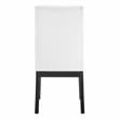 Pemberly Row Rubbed Charcoal 10-Piece Dining Set with White Side Chairs