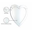 Pemberly Row Contemporary Transitional Heart Shaped Glass Mirror