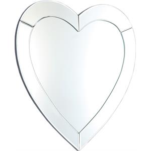 Pemberly Row Contemporary Transitional Heart Shaped Glass Mirror