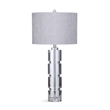 Pemberly Row Modern / Contemporary Crystal Table Lamp in Clear