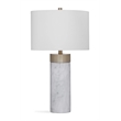 Pemberly Row Modern / Contemporary Marble Table Lamp in White