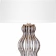 Pemberly Row Modern / Contemporary Metal Table Lamp in Silver Leaf