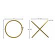 Pemberly Row Modern / Contemporary Gold Stainless Steel Wall Decor
