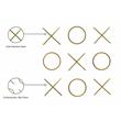 Pemberly Row Modern / Contemporary Gold Stainless Steel Wall Decor