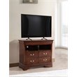 Pemberly Row Contemporary Transitional TV Stand in Cappuccino