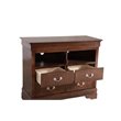 Pemberly Row Contemporary Transitional TV Stand in Cappuccino