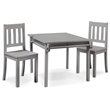 Pemberly Row Modern / Contemporary Table and Chair Set in Gray