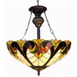 Pemberly Row Tiffany-style 2 Light Inverted Ceiling Pendant 18