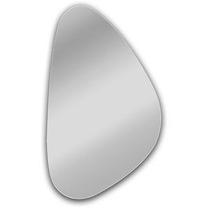 Pemberly Row Modern / Contemporary Large Frameless Wall Mirror 24x39