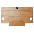 Pemberly Row Large Height Adjustable Standing Desk Converter - Teak Wood Grain