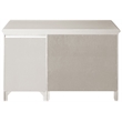 Pemberly Row Bailey Engineered Hard Wood Desk in Bright White