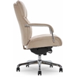 Pemberly Row Modern Quilted Fabric Executive Office Chair Cream