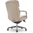 Pemberly Row Modern Quilted Fabric Executive Office Chair Cream