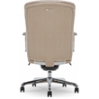 Pemberly Row Modern Quilted Fabric Executive Office Chair Cream