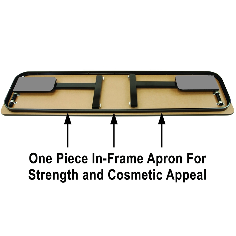 Pemberly Row Adjustable Height Folding Seminar Table - Gray Granite