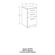 Pemberly Row Engineered Wood 3-Drawer Mobile Filing Cabinet in Noble Elm/Brown
