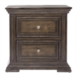 Pemberley Row Rubberwood Light Brown Night Stand Rectangular Charging Station W30 x D18 x H30