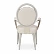 Pemberly Row Modern Dining Arm Chair in Moonlight Gray - Set of 2