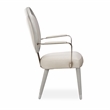 Pemberly Row Modern Dining Arm Chair in Moonlight Gray - Set of 2