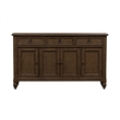 Pemberly Row Contemporary Farmhouse Hall Buffet - Dusty Taupe