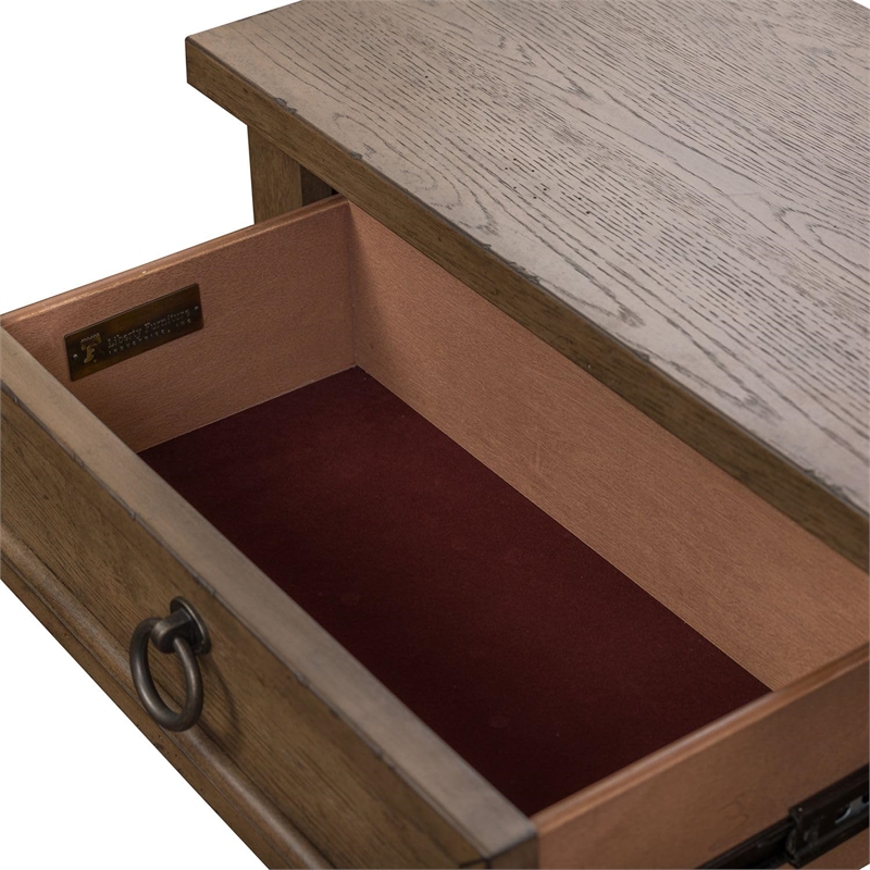 Pemberly Row Contemporary Farmhouse Hall Buffet - Dusty Taupe