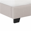 Pemberly Row Nail Head Trim Upholstered Full Bed Gray Fog Fabric