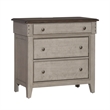 Pemberly Row Ivy Hollow 3 Drawer Bedside Chest w/ Charging Station