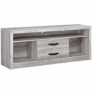 Pemberly Row 2-drawer Wood TV Console for TVs up to 65&quot Gray Driftwood