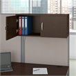 Pemberly Row Storage Cabinet with Accessories in Mocha Cherry
