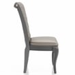 Pemberly Row Modern Wood Tufted Side Chair in Gray (Set of 2)
