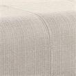 Pemberly Row Modern / Contemporary Fabric Accent Bench in Ivory