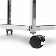 Pemberly Row Contemporary Transitional Metal Bar Cart in Chrome