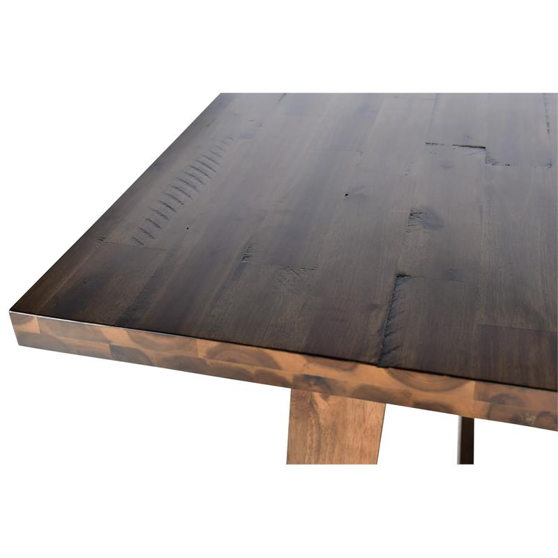 Pemberly Row 5-Piece Chocolate Mango Wood Counter Height Dining Set