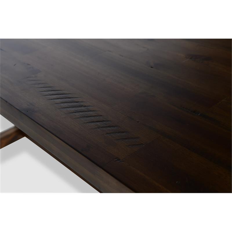 Pemberly Row 5-Piece Chocolate Mango Wood Counter Height Dining Set