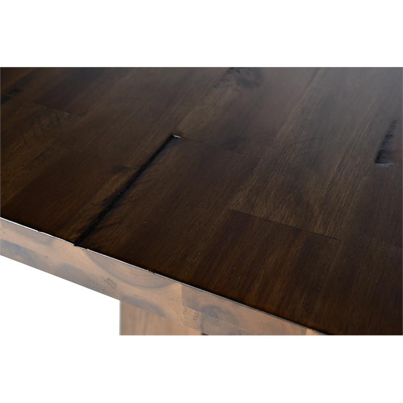 Pemberly Row 5-Piece Chocolate Mango Wood Counter Height Dining Set