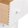 Pemberly Row Modern / Contemporary Cottage View White Night Stand