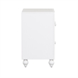 Pemberly Row Modern / Contemporary Cottage View White Night Stand