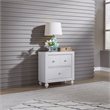 Pemberly Row Modern / Contemporary Cottage View White Night Stand