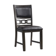 Pemberly Row Modern Standard Height Faux Leather Side Chair Set