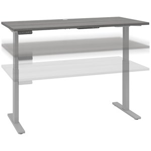 Pemberly Row Contemporary 60W Height Adjustable Standing Desk